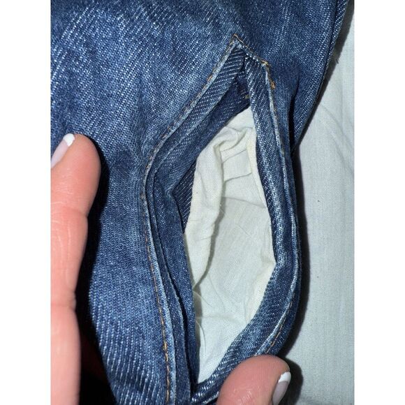 Prezzia Vintage Jean Denim Jacket Unisex Size Large - Picture 9 of 11